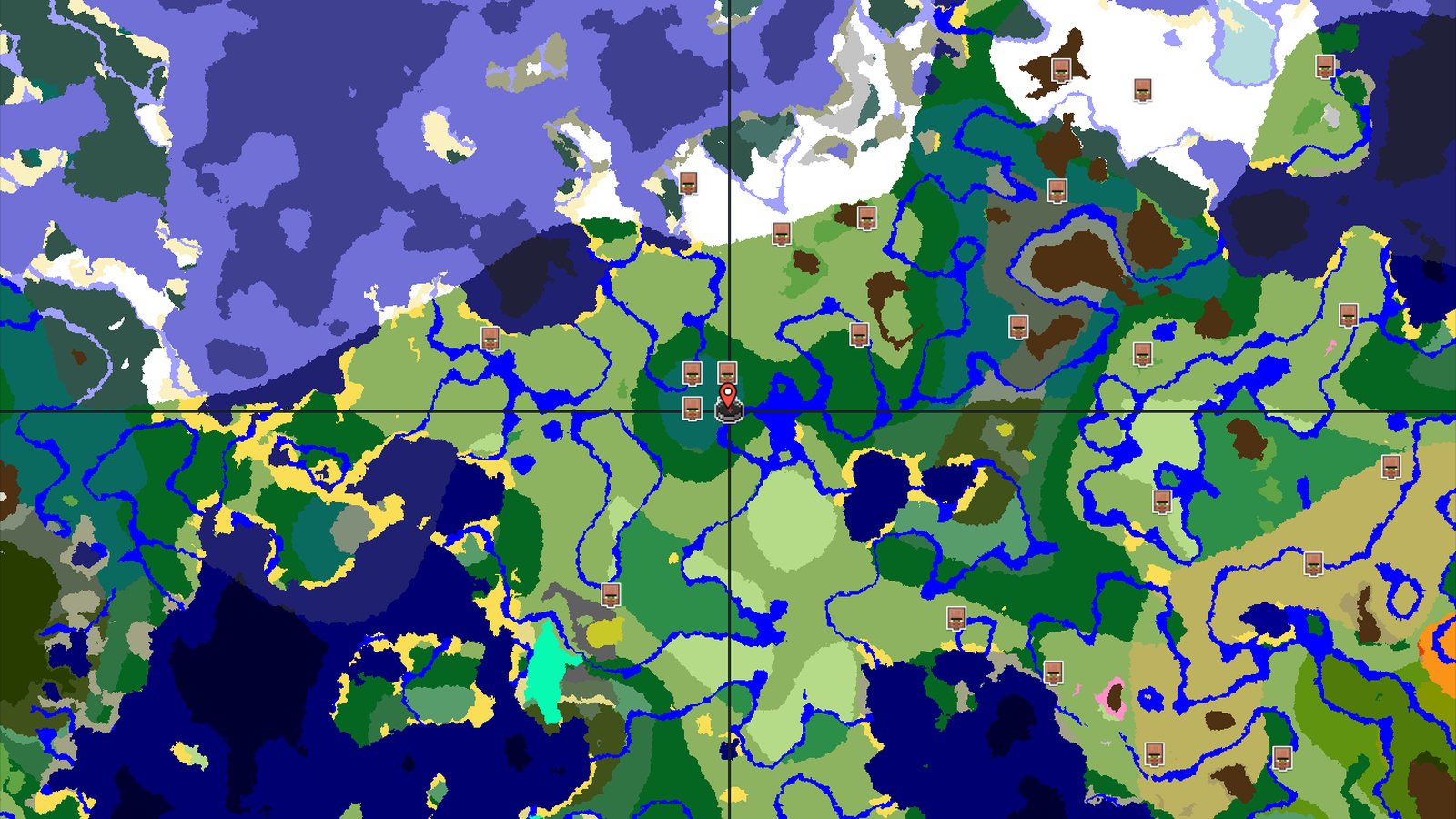 A Quick Village Start with Nearby Resources — Minecraft seed preview