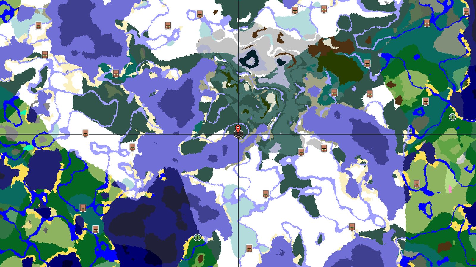 Snowy Taiga Spawn Near Mineshaft and Igloo — Minecraft seed preview