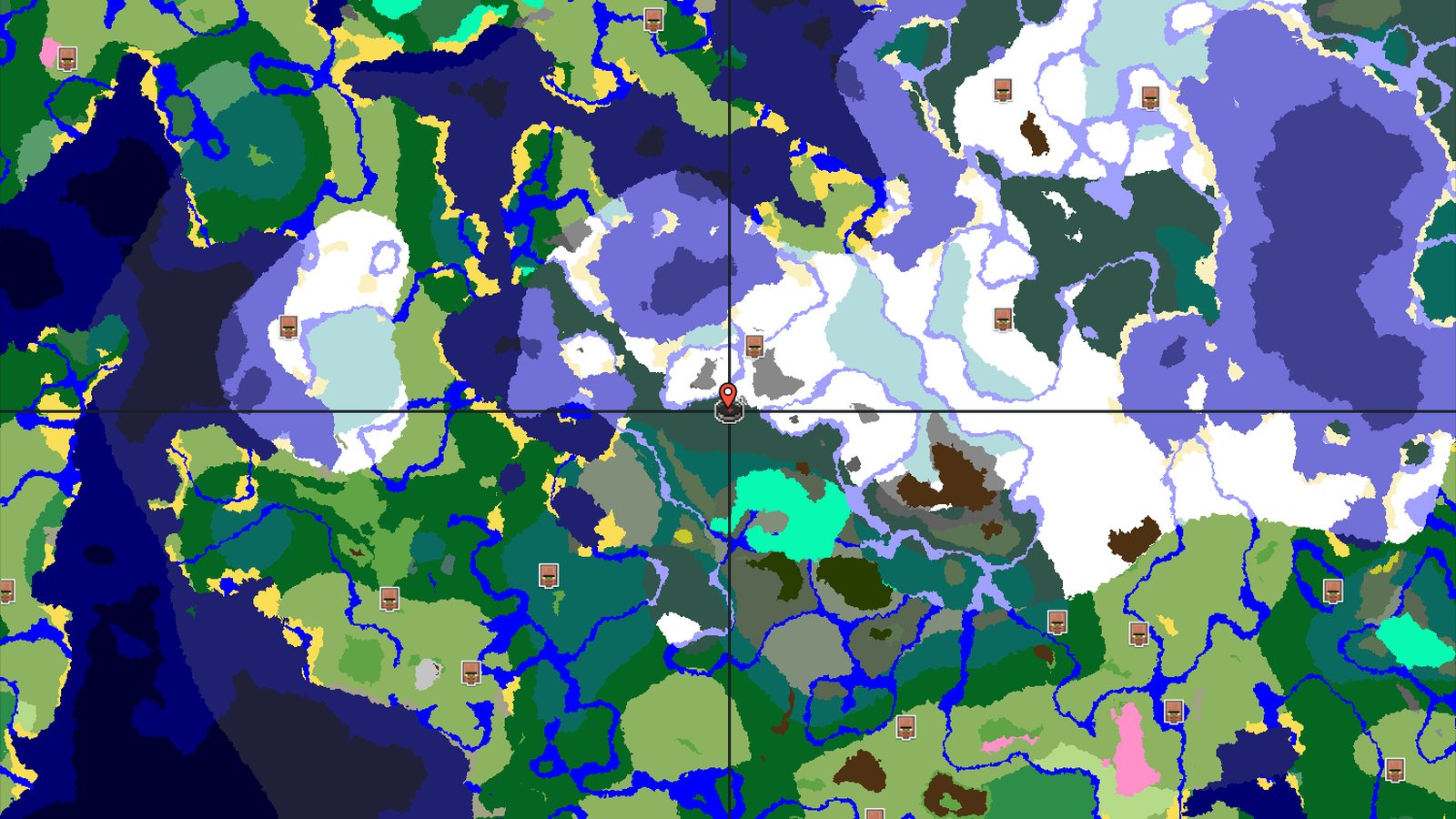 Snowy Taiga Spawn with Nearby Trail Ruins — Minecraft seed preview