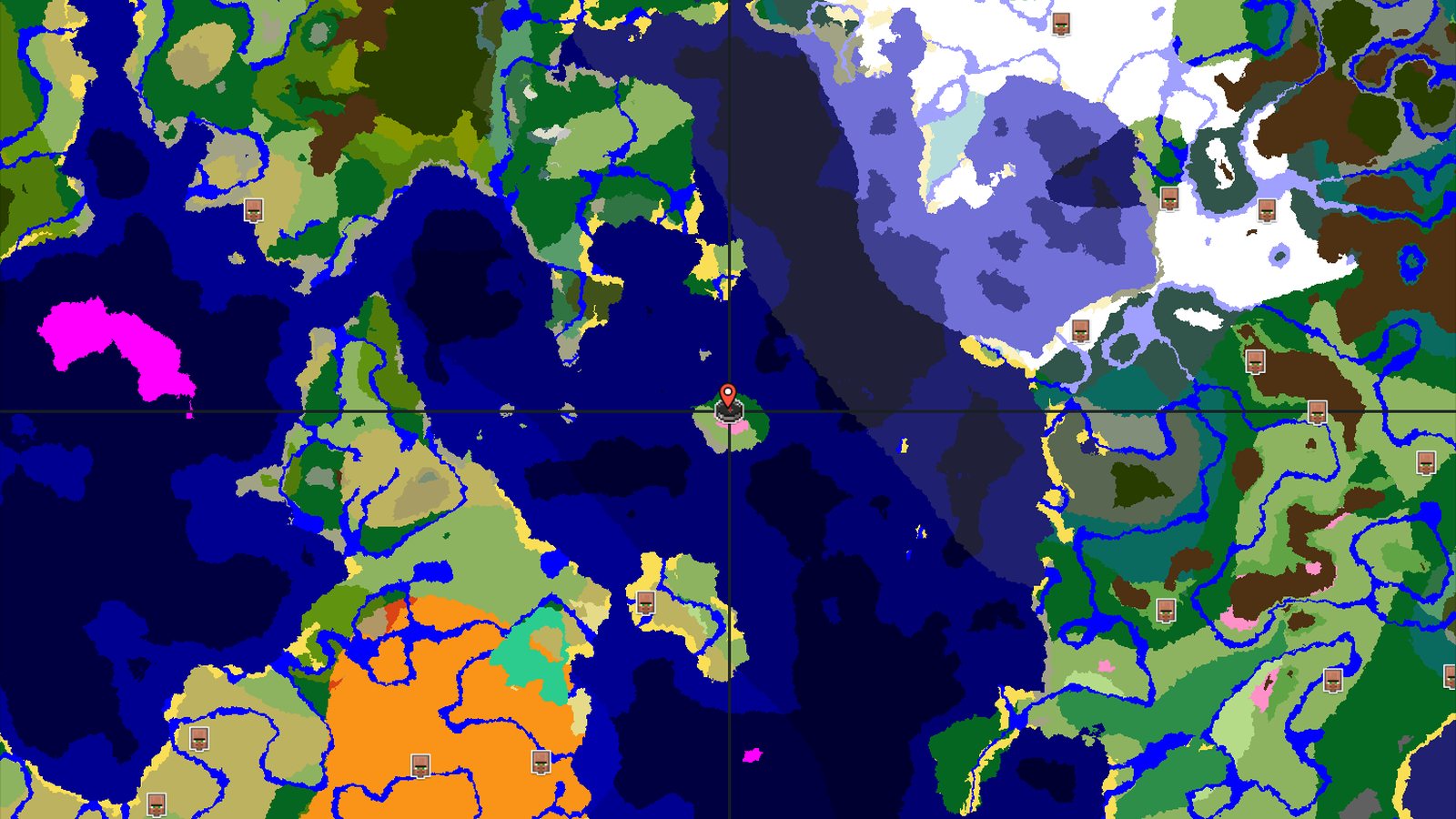 Cherry Grove Island in an Ocean World — Minecraft seed preview