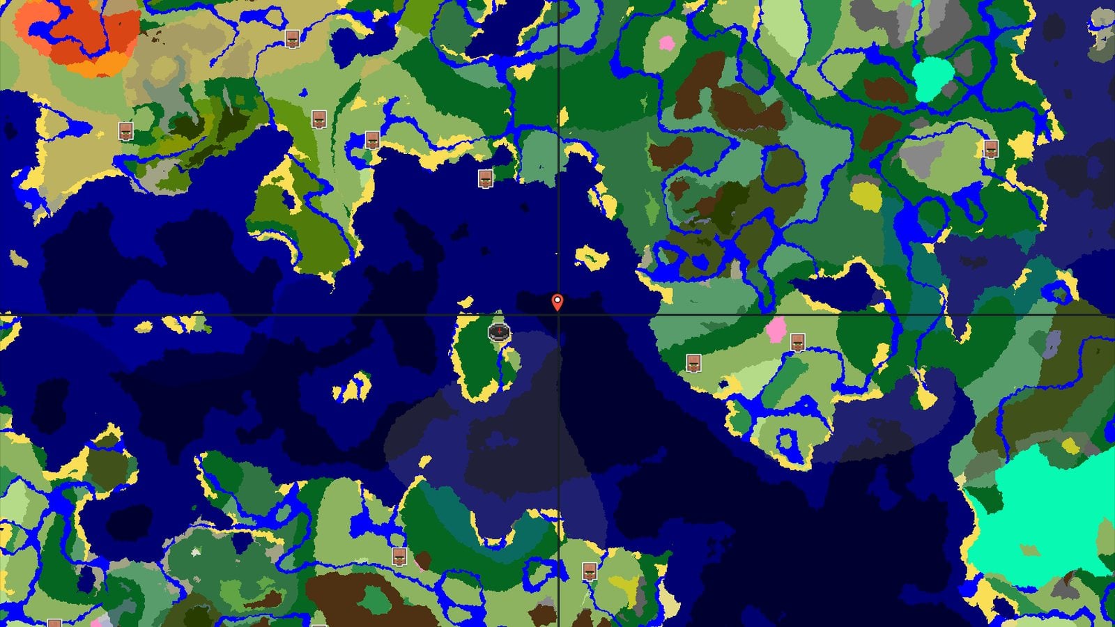 Ocean Worlds and Nearby Underground Riches — Minecraft seed preview