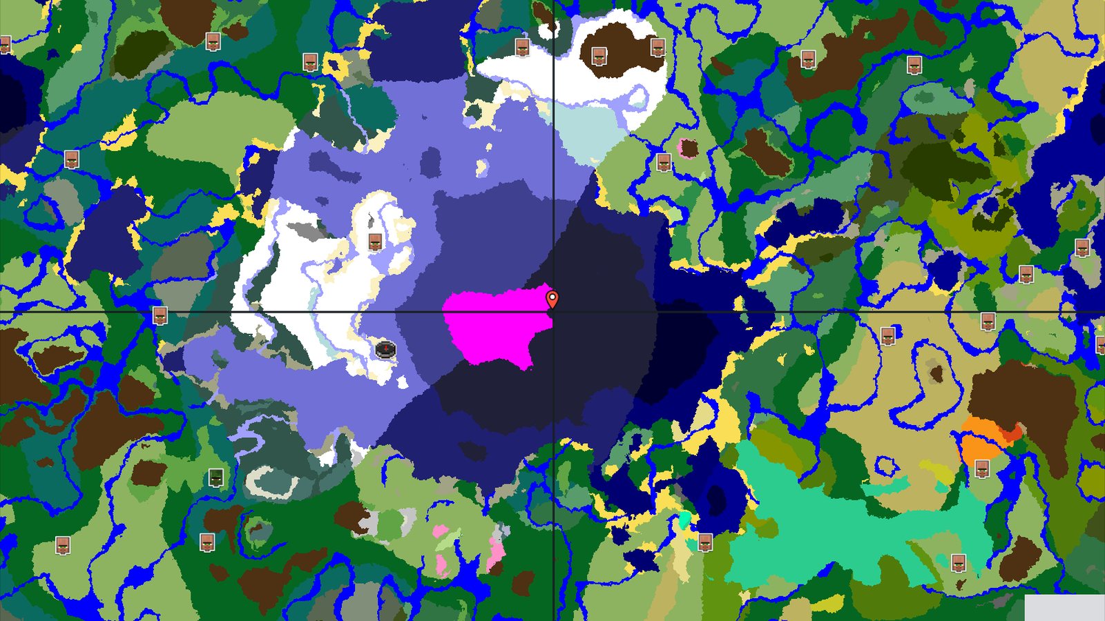 Ice Spikes on a Snowy Peninsula — Minecraft seed preview