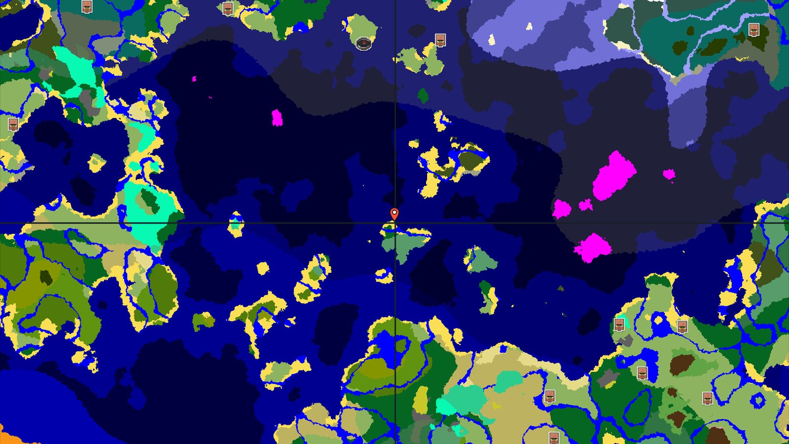 Island Spawn with Nearby Trial Chambers and Ocean Monument — Minecraft seed preview