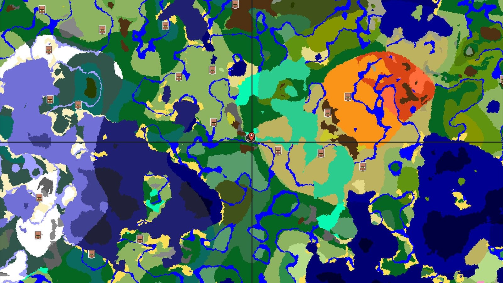 Mangrove Swamp and Savanna Hills — Minecraft seed preview