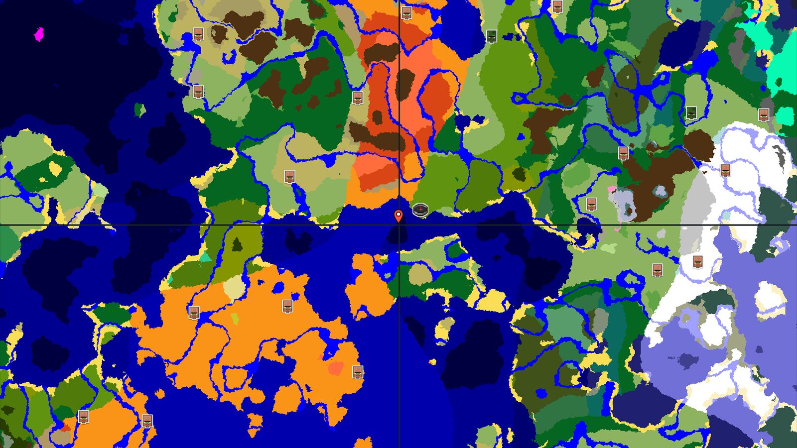 Jungle Adventure with Close Desert and Badlands — Minecraft seed preview