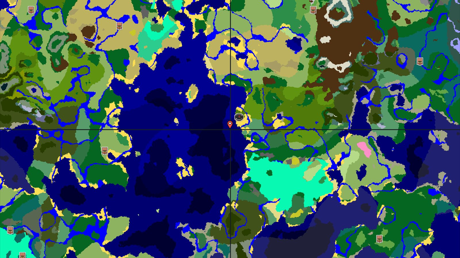 Spawn in Birch Forest, Jungle Temple to the East — Minecraft seed preview