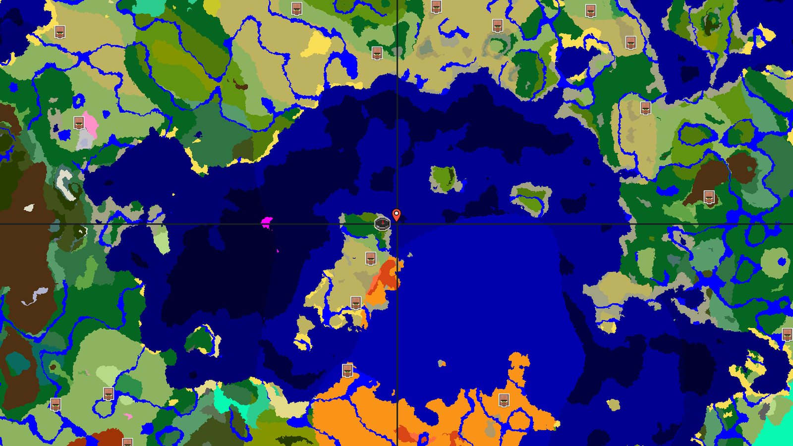 Jungle Island with a Savanna Village — Minecraft seed preview