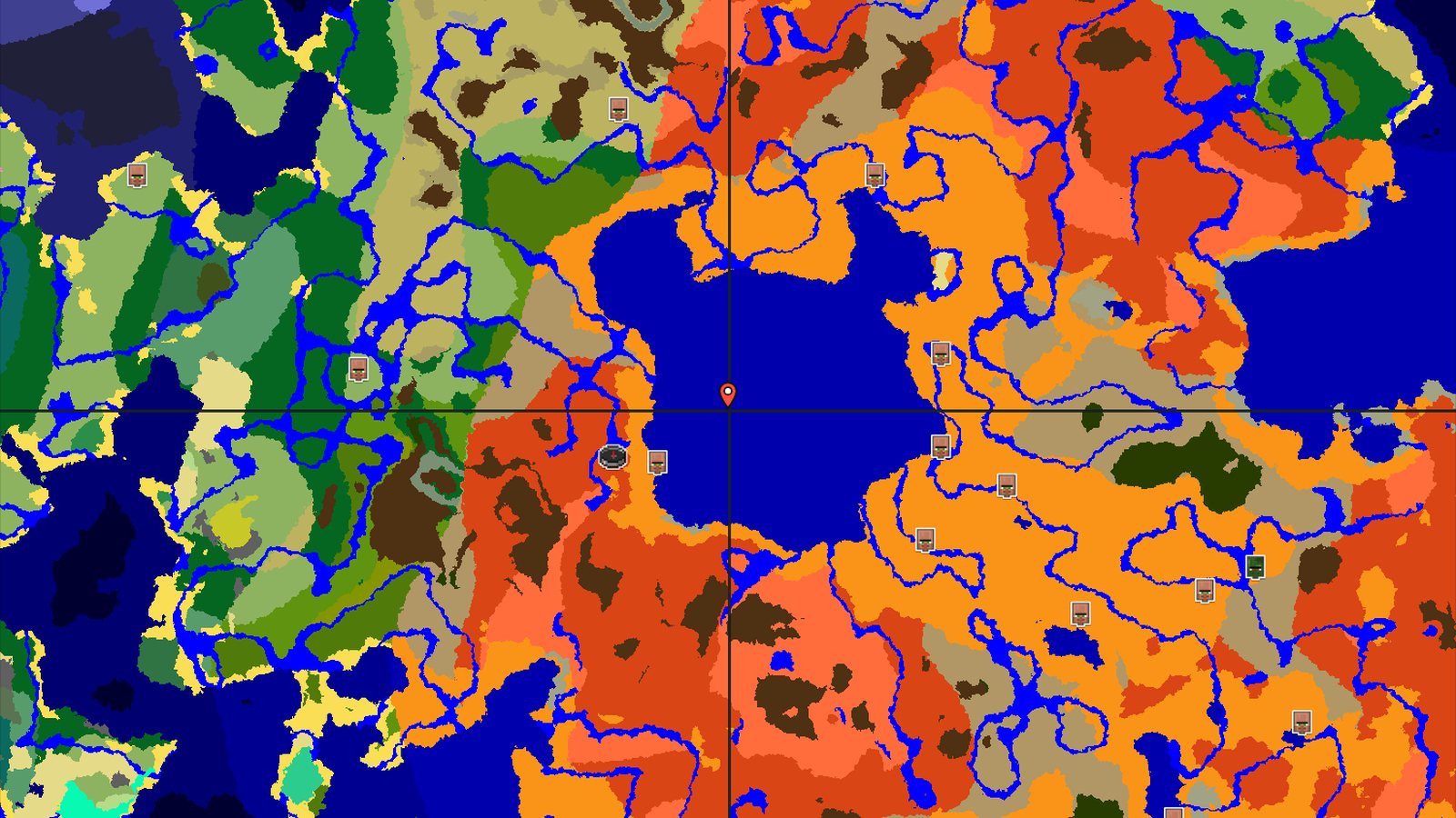 Badlands and Desert Island with Quick Underground Access — Minecraft seed preview
