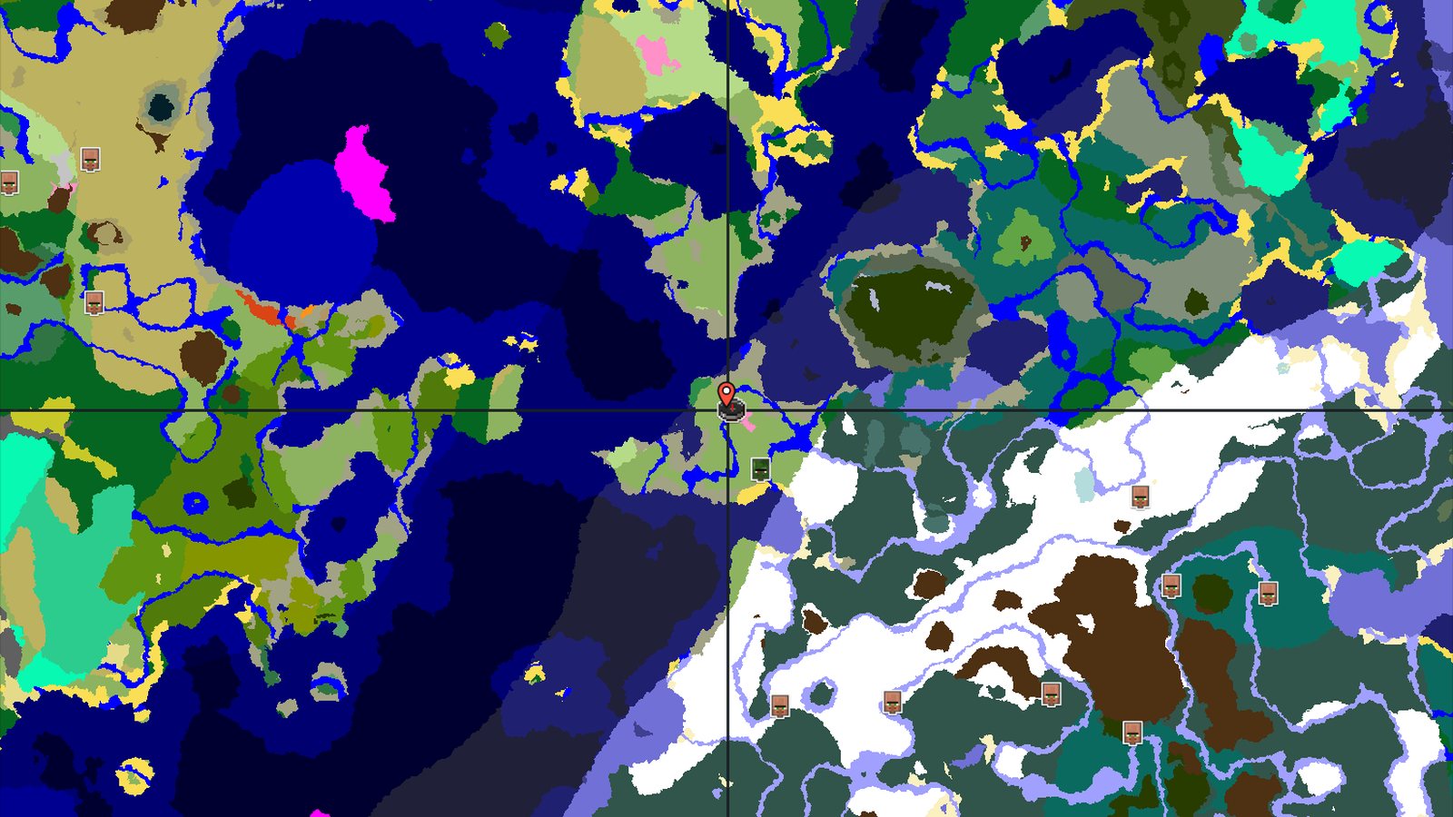 Cherry Grove and Trial Chambers Near Spawn — Minecraft seed preview