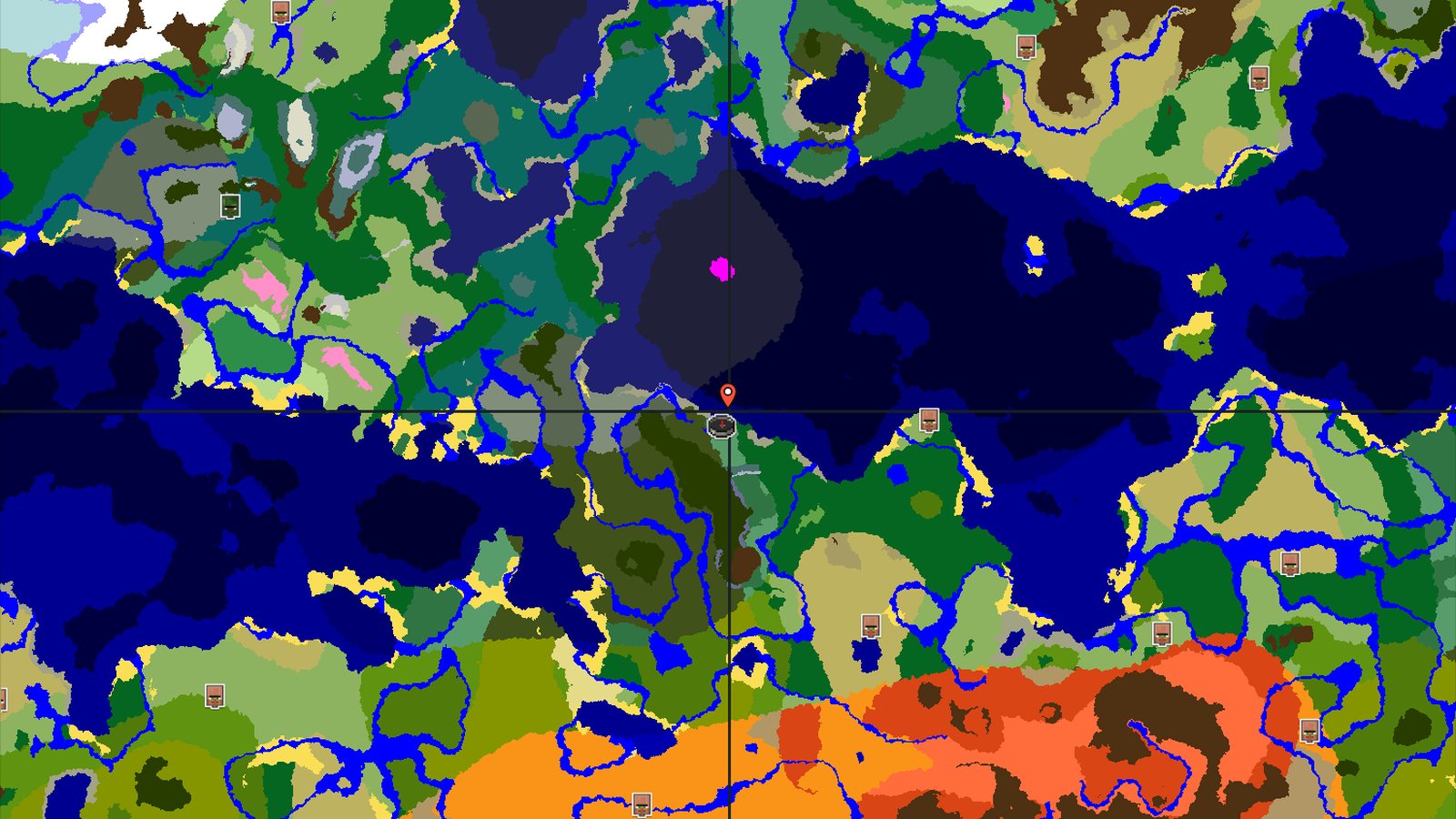 Woodland Mansion and Deep Oceans Nearby — Minecraft seed preview