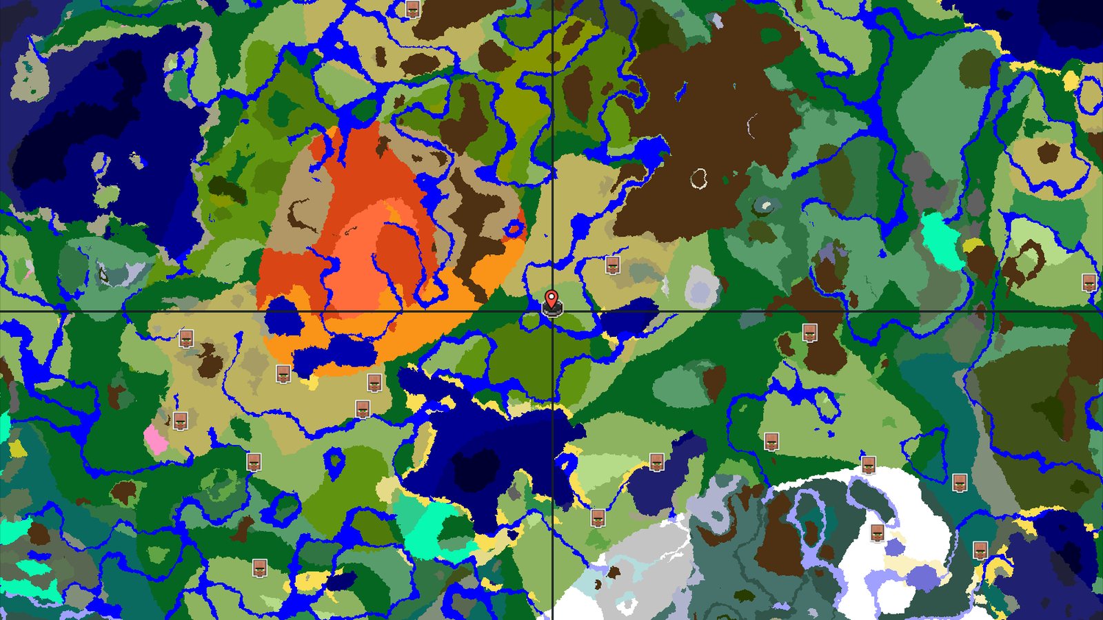 Spawn in Plains with Jungle and Badlands nearby — Minecraft seed preview