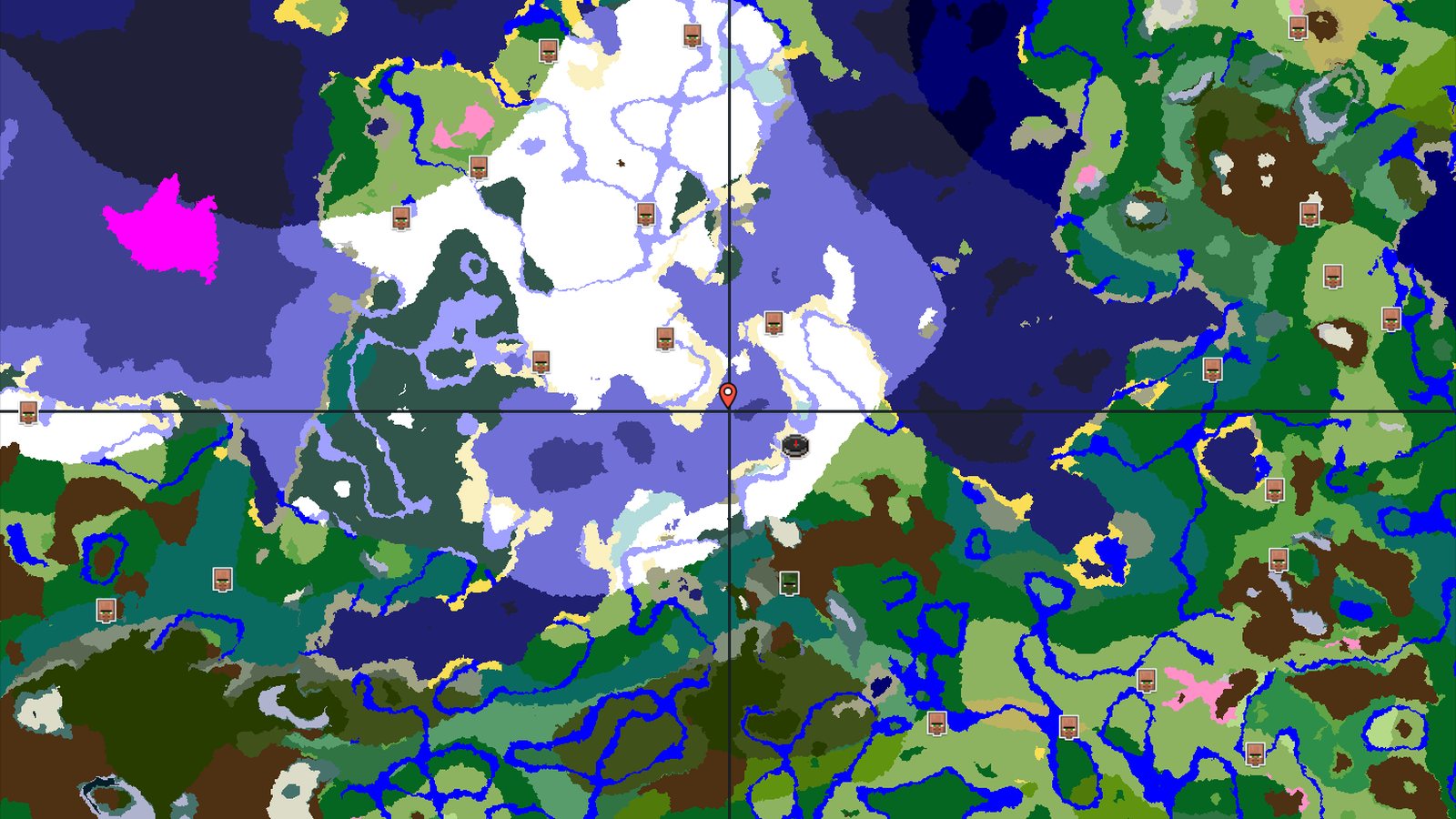 A Cold Start With Close Trials and Distant Peaks — Minecraft seed preview