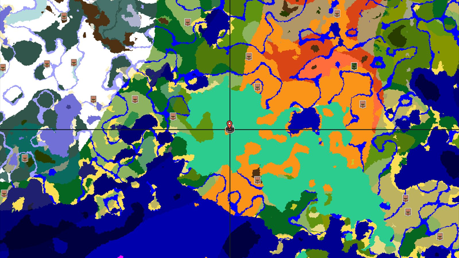 Desert Spawn with a Nearby Village and Mangrove Swamp — Minecraft seed preview