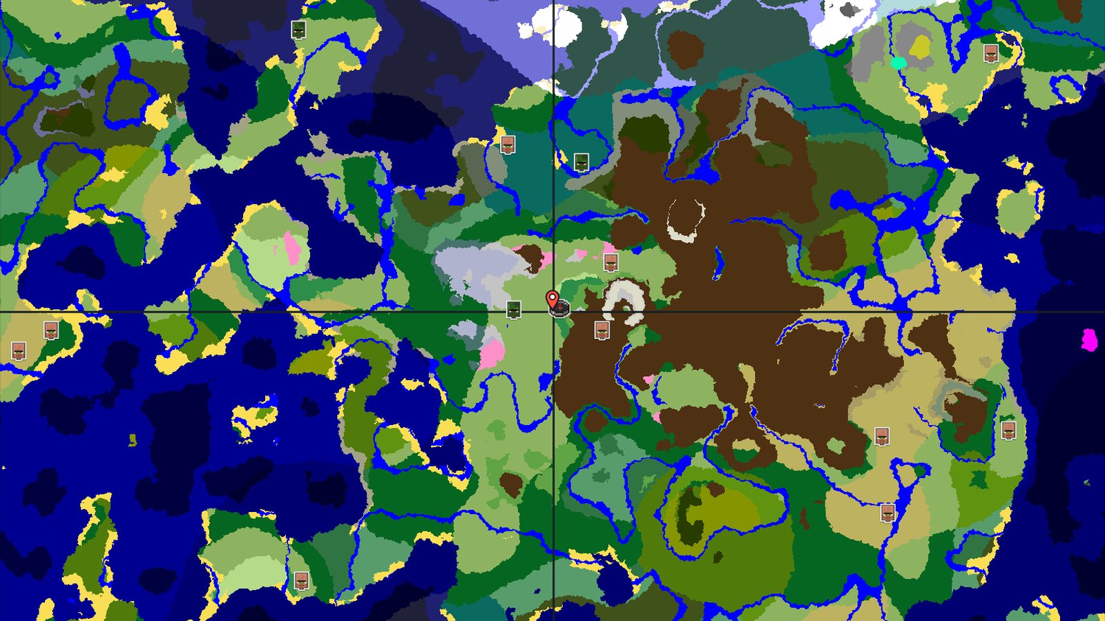 Flower Forest Spawn with Nearby Mountains — Minecraft seed preview
