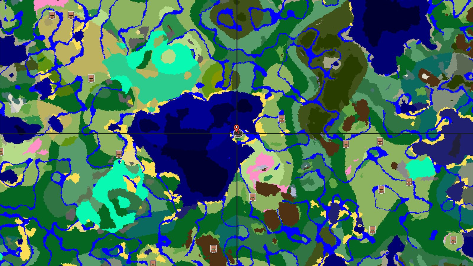 A Quick Village Start with a Distant Cherry Grove — Minecraft seed preview