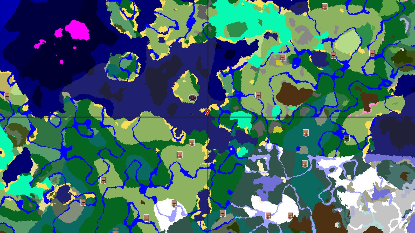 Spawn Near Trial Chambers and Ocean Monument — Minecraft seed preview