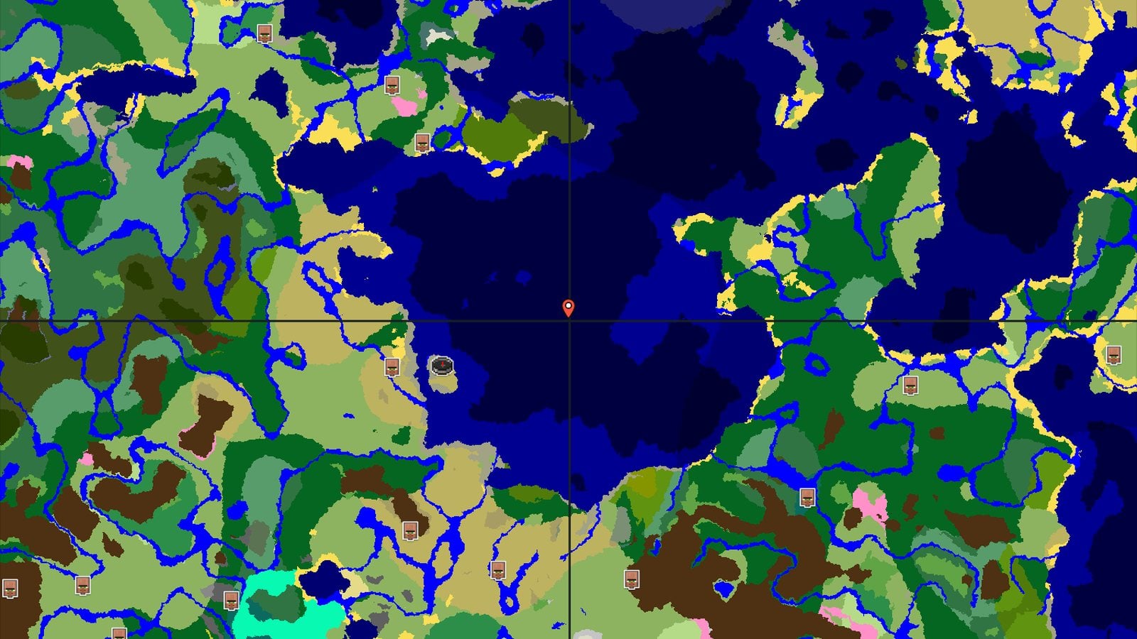 Savanna Spawn with Coastal Biomes and Nearby Structures — Minecraft seed preview