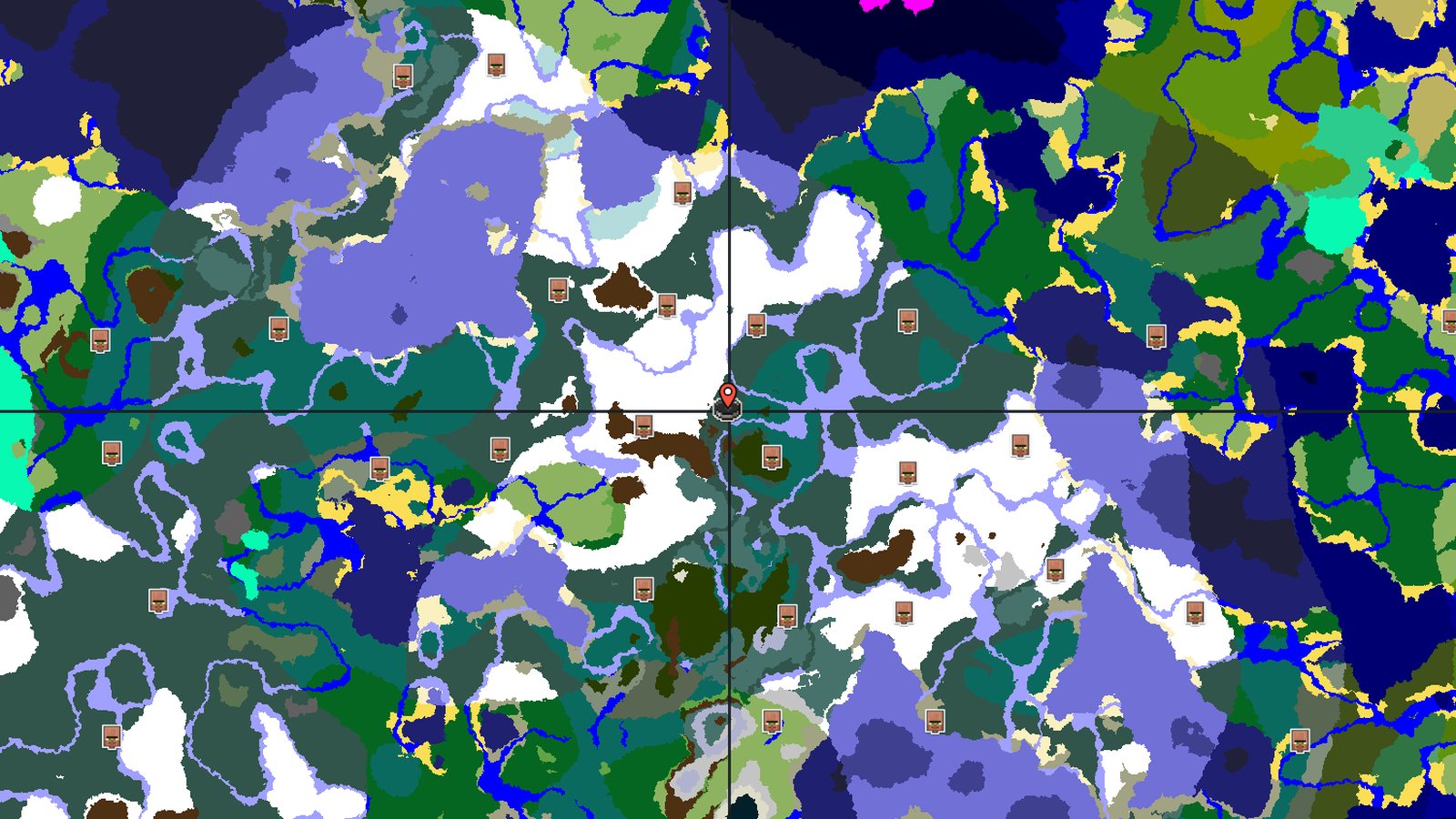 Snowy Taiga Spawn Near Ancient City and Village — Minecraft seed preview