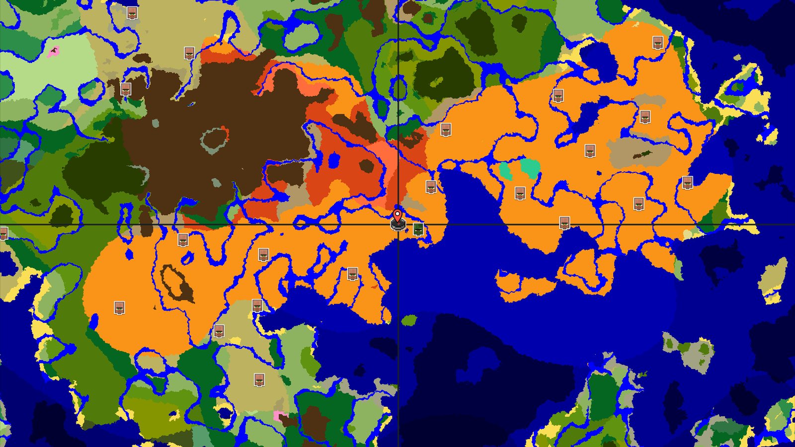Desert Spawn with Nearby Zombie Village — Minecraft seed preview