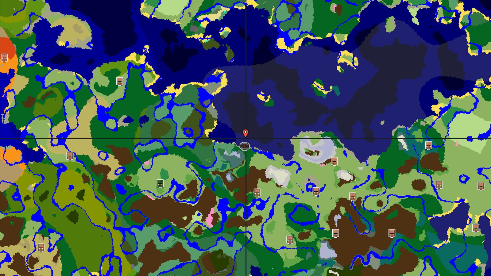 Frozen Peaks and Ocean Views from a Forest Spawn — Minecraft seed preview