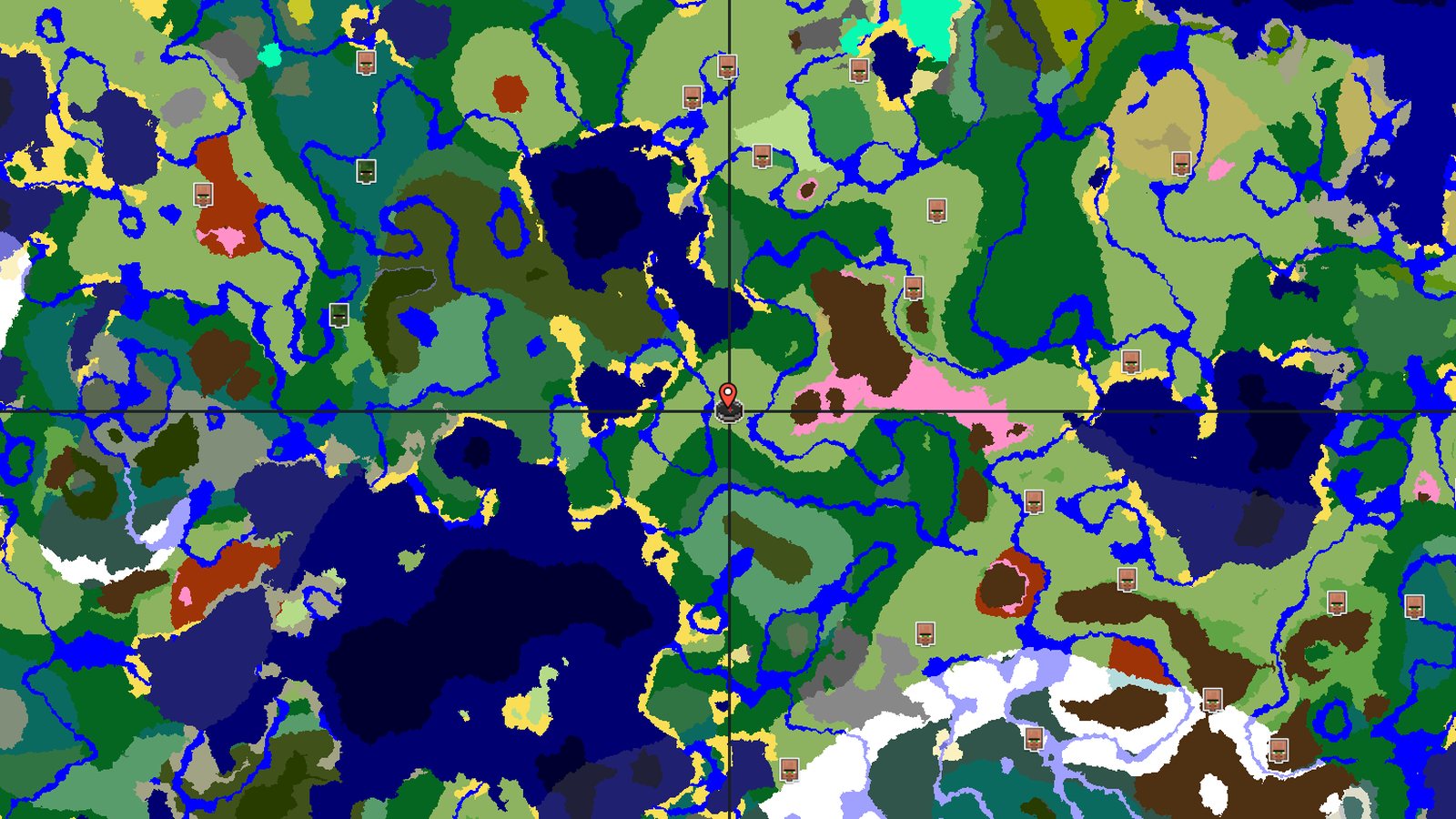 Cherry Grove and Dappled Forest — Minecraft seed preview