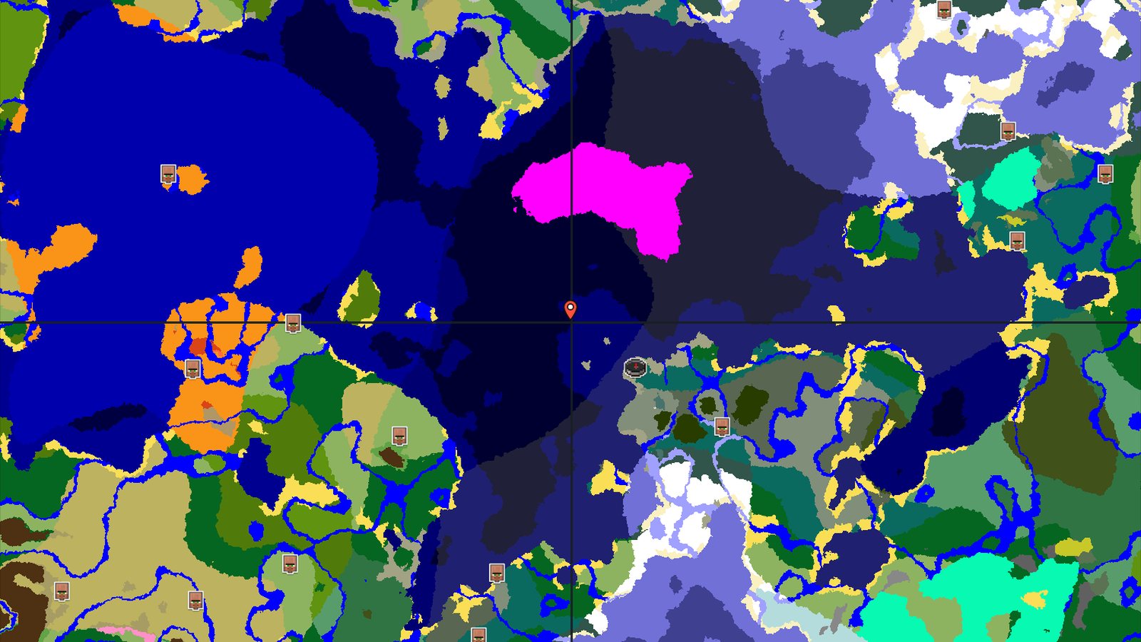 Mushroom Fields Near Spawn in a Cold Ocean — Minecraft seed preview
