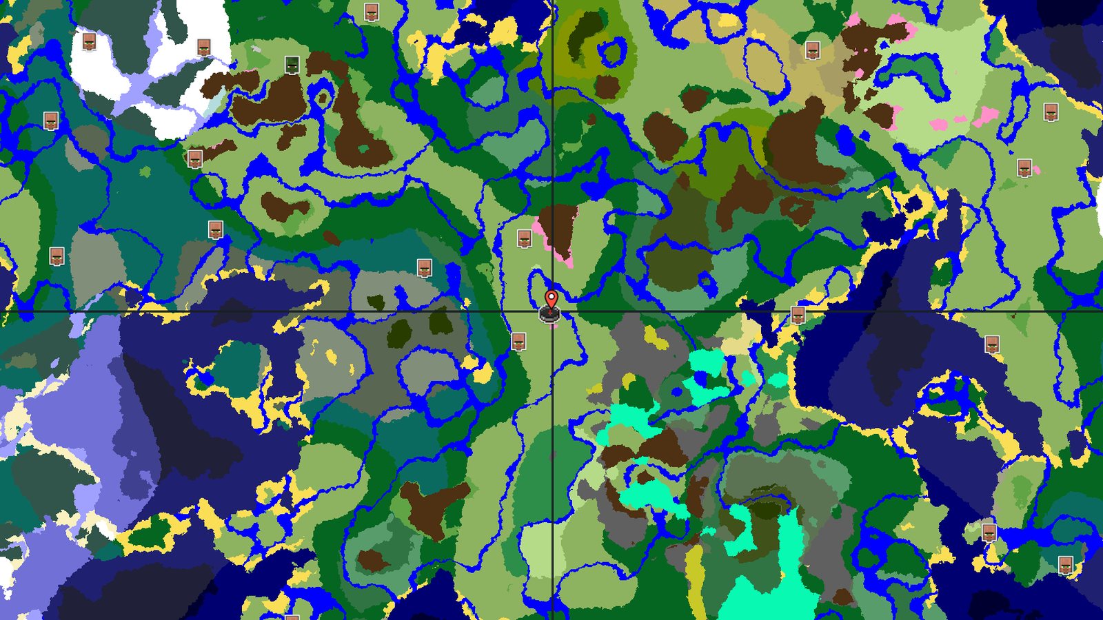 Plains with a Cherry Blossom Hill — Minecraft seed preview