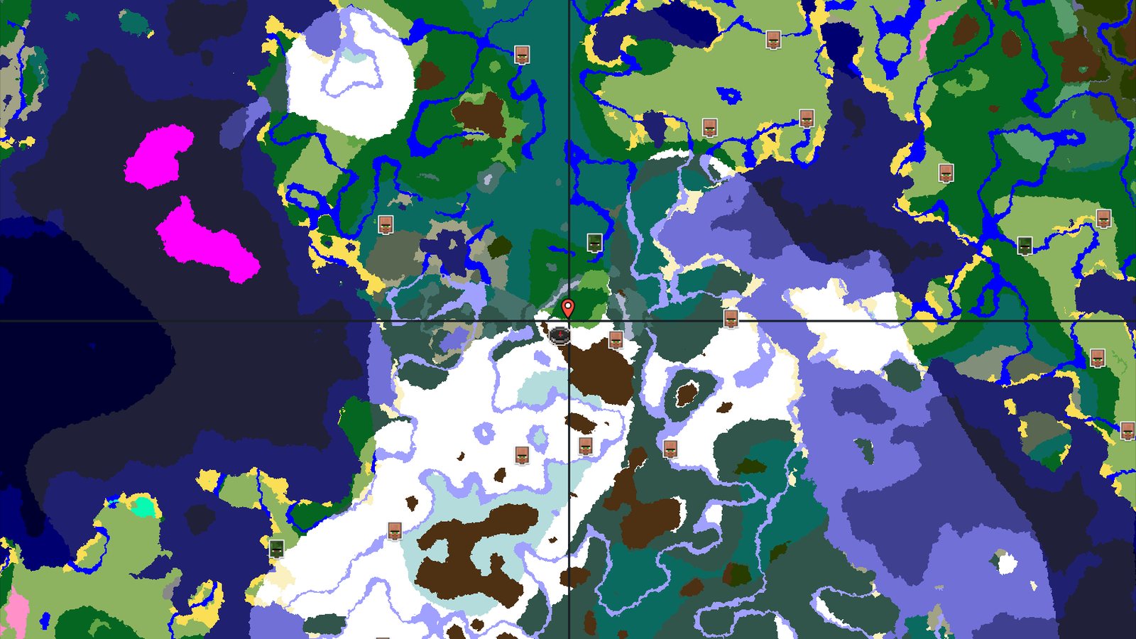 Frozen Peaks and Icy Vistas Near a Snowy Spawn — Minecraft seed preview