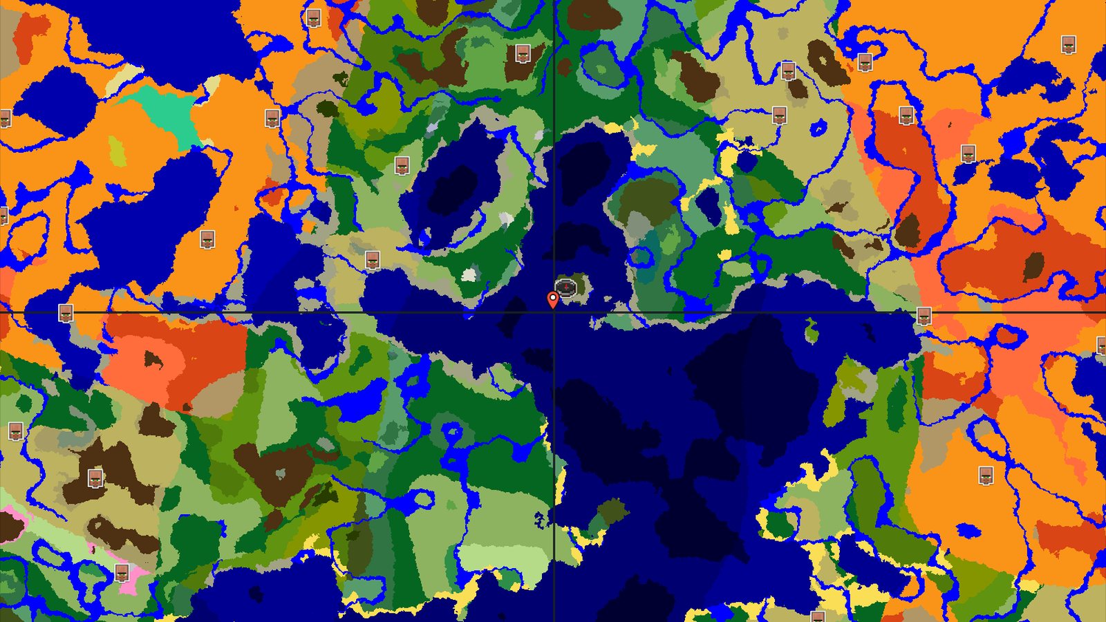 Dark Forest Island Spawn with Close Underwater Adventures — Minecraft seed preview