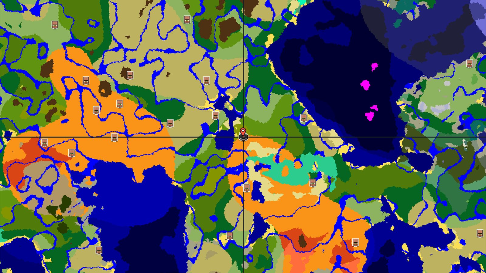 A Desert Spawn with a Nearby Village and Bamboo — Minecraft seed preview