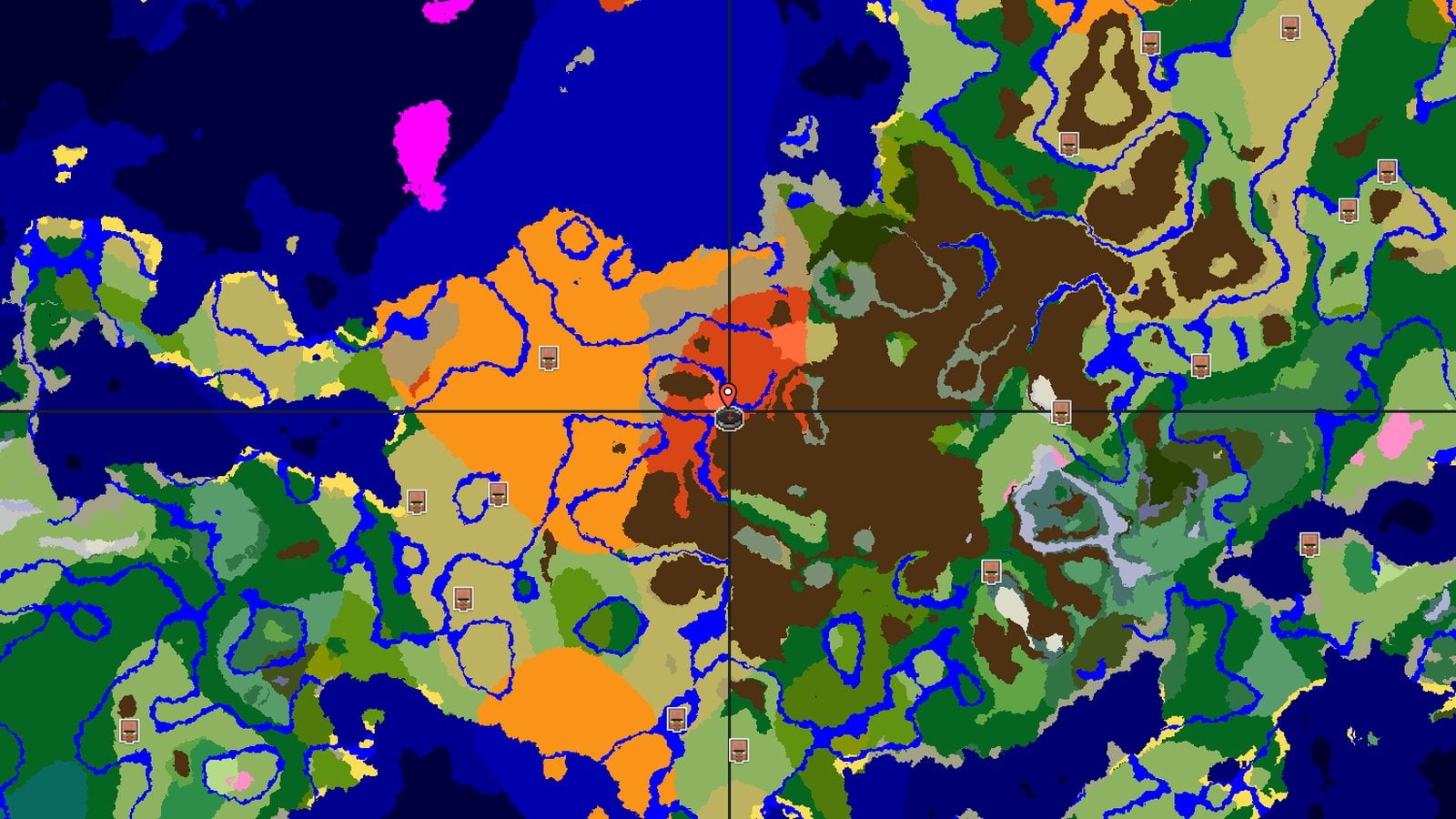 Eroded Badlands and Stony Peaks — Minecraft seed preview