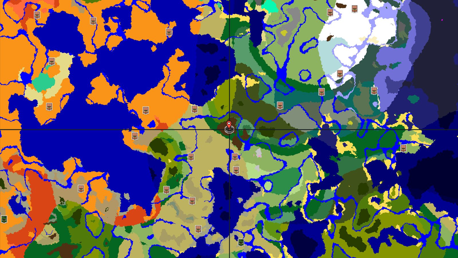 Village With Blacksmith Near Spawn and Lush Caves — Minecraft seed preview