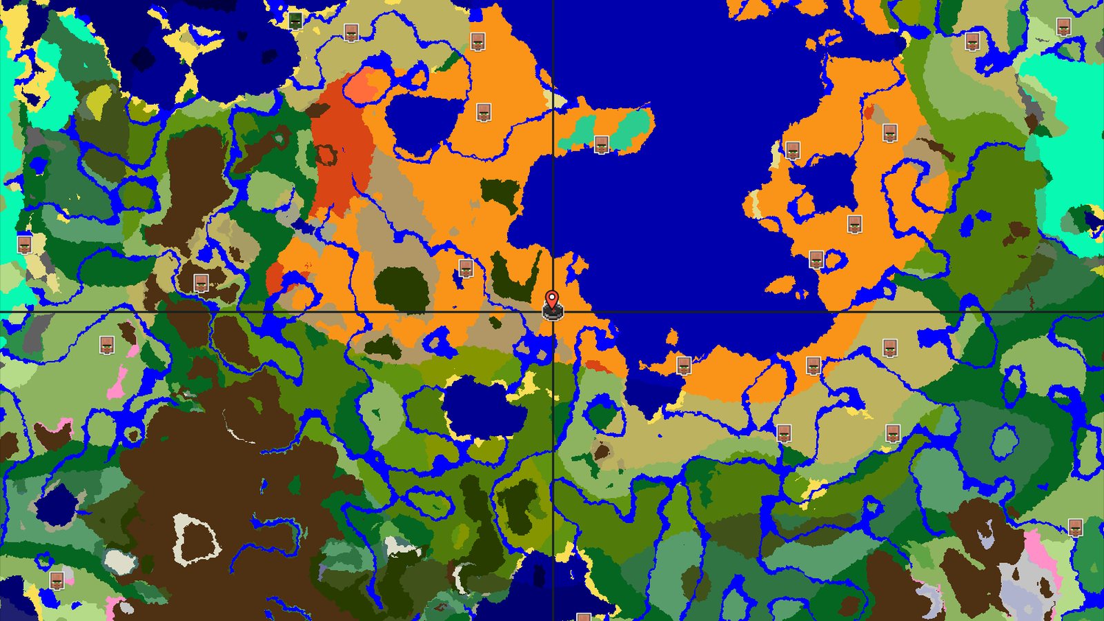 Desert Spawn with a Village and Badlands Nearby — Minecraft seed preview