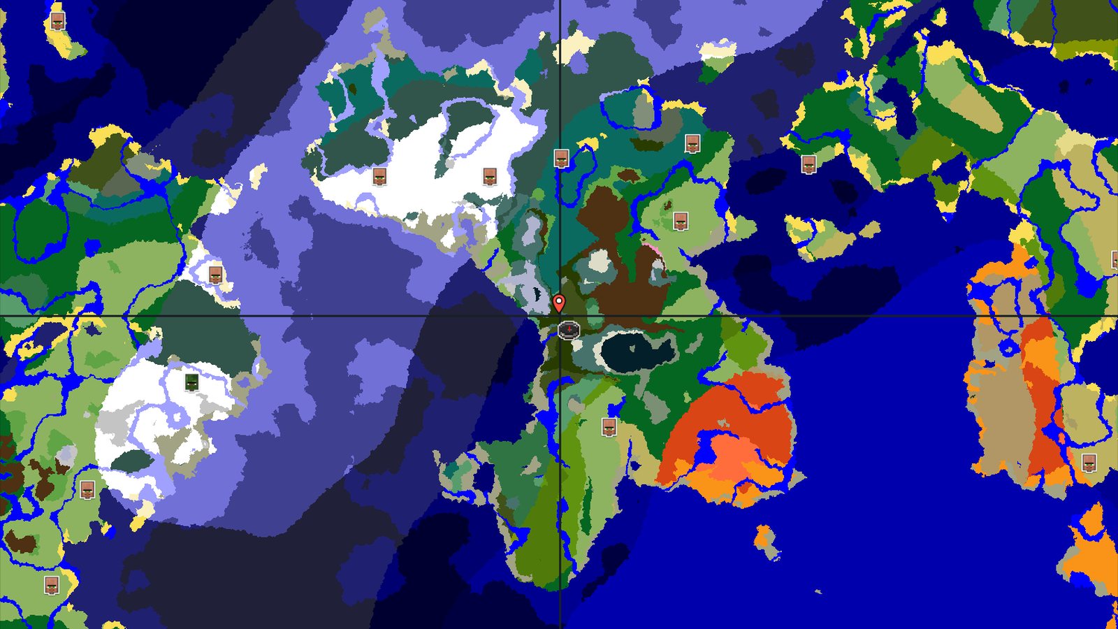 Towering Peaks and Hidden Chambers Near Spawn — Minecraft seed preview