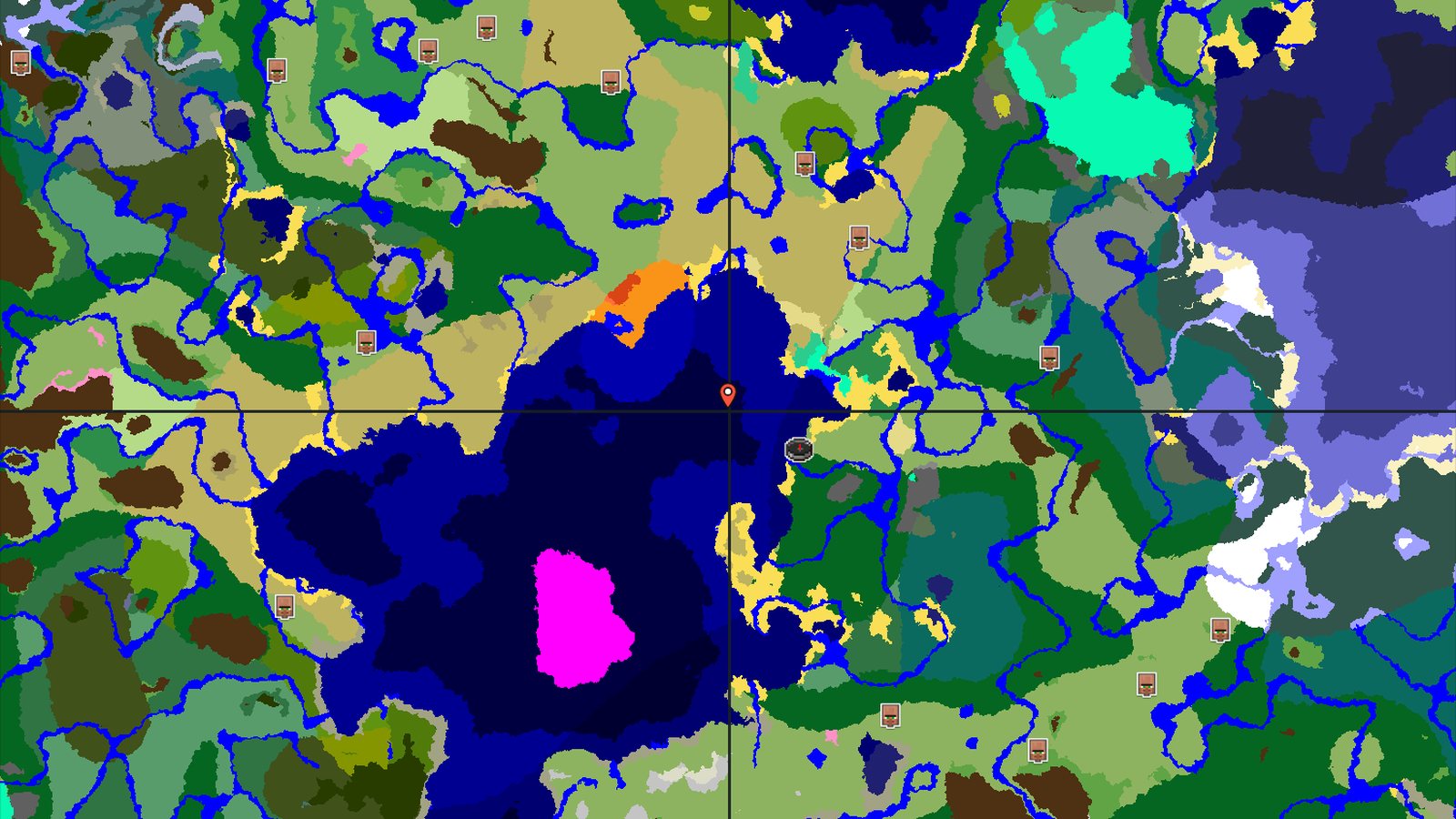 Spawn in a Forest with Six Structures Nearby — Minecraft seed preview