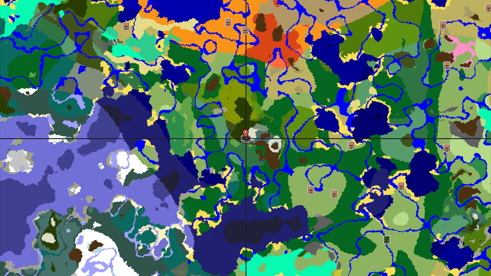 Spawn in a Grove, With Jagged Peaks Nearby — Minecraft seed preview
