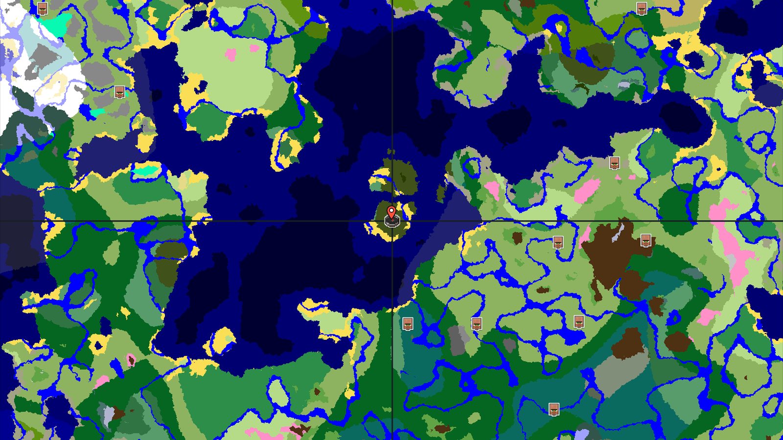 Dark Forest Island Spawn with Nearby Trial Chambers — Minecraft seed preview