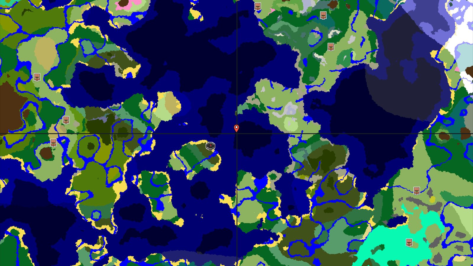 Dark Forest Start on a Large Ocean World — Minecraft seed preview