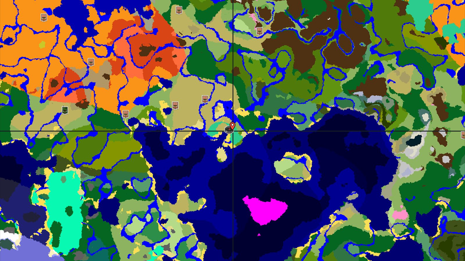 Mangrove Swamp Spawn with Nearby Trial Chambers — Minecraft seed preview