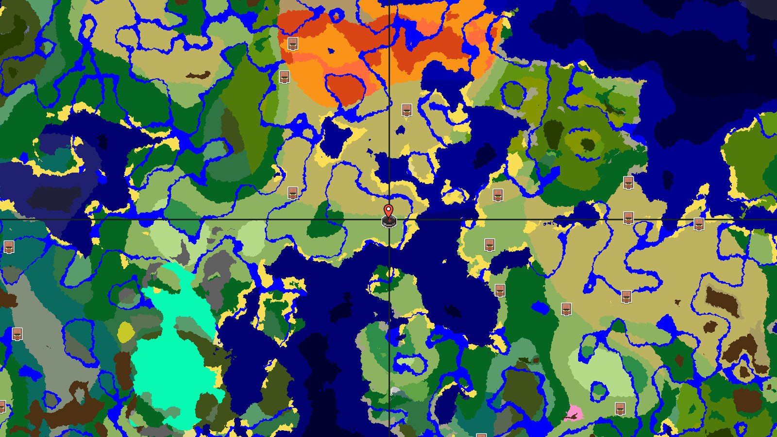 Plains and Savanna by a River — Minecraft seed preview