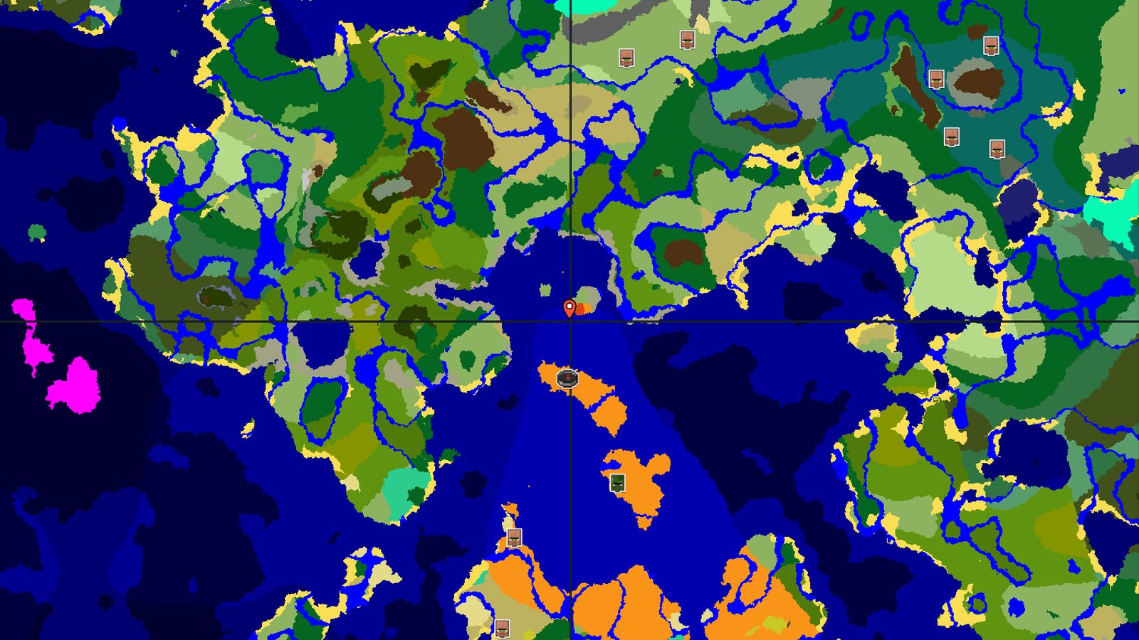 Desert Spawn with a Distant Zombie Village — Minecraft seed preview