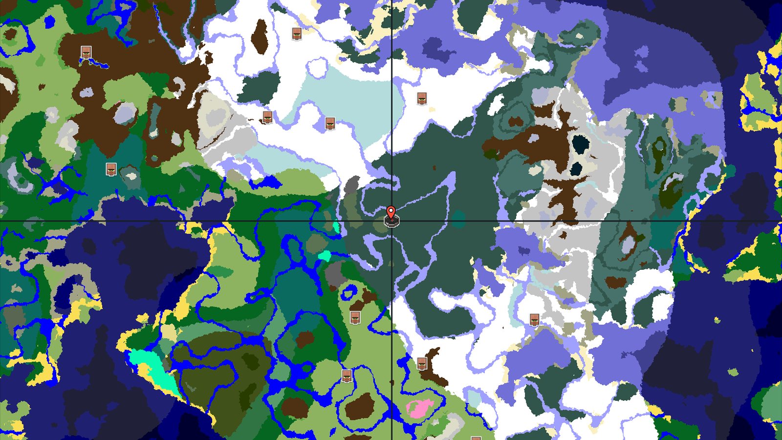 Snowy Taiga Spawn with Nearby Trail Ruins — Minecraft seed preview