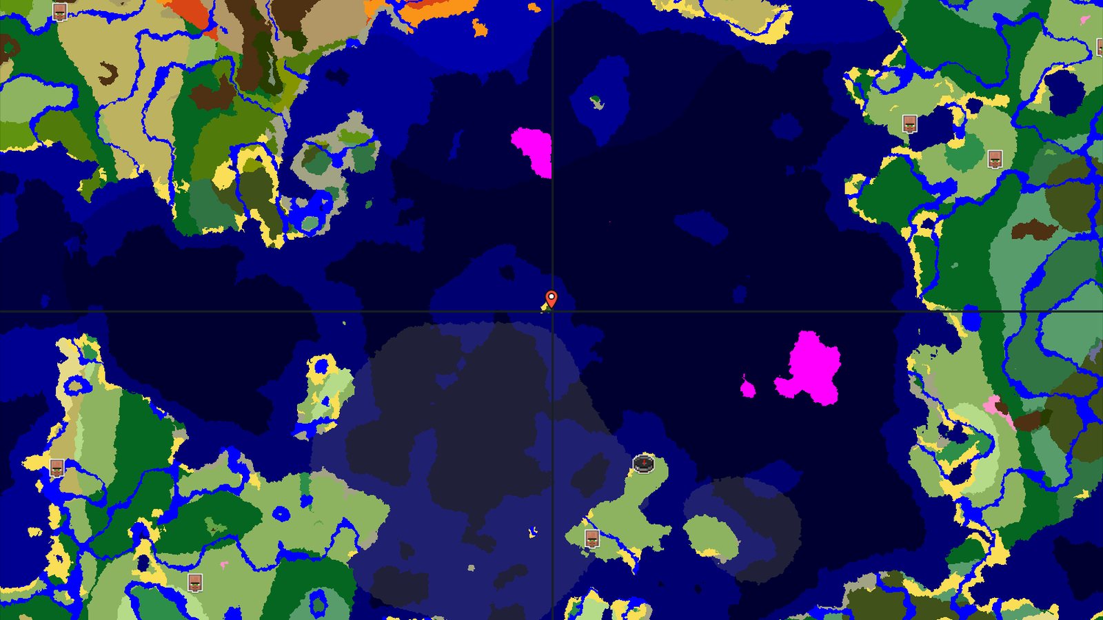 Spawn Near a Mushroom Island, Surrounded by Ocean — Minecraft seed preview
