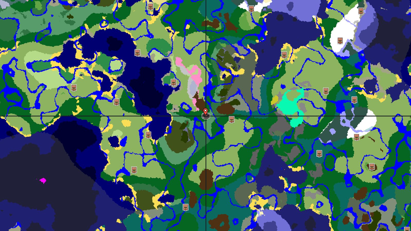Cherry Grove Amidst Rivers and Forests — Minecraft seed preview