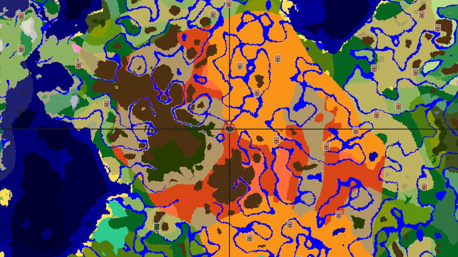 Badlands Spawn with Nearby Desert Temple — Minecraft seed preview
