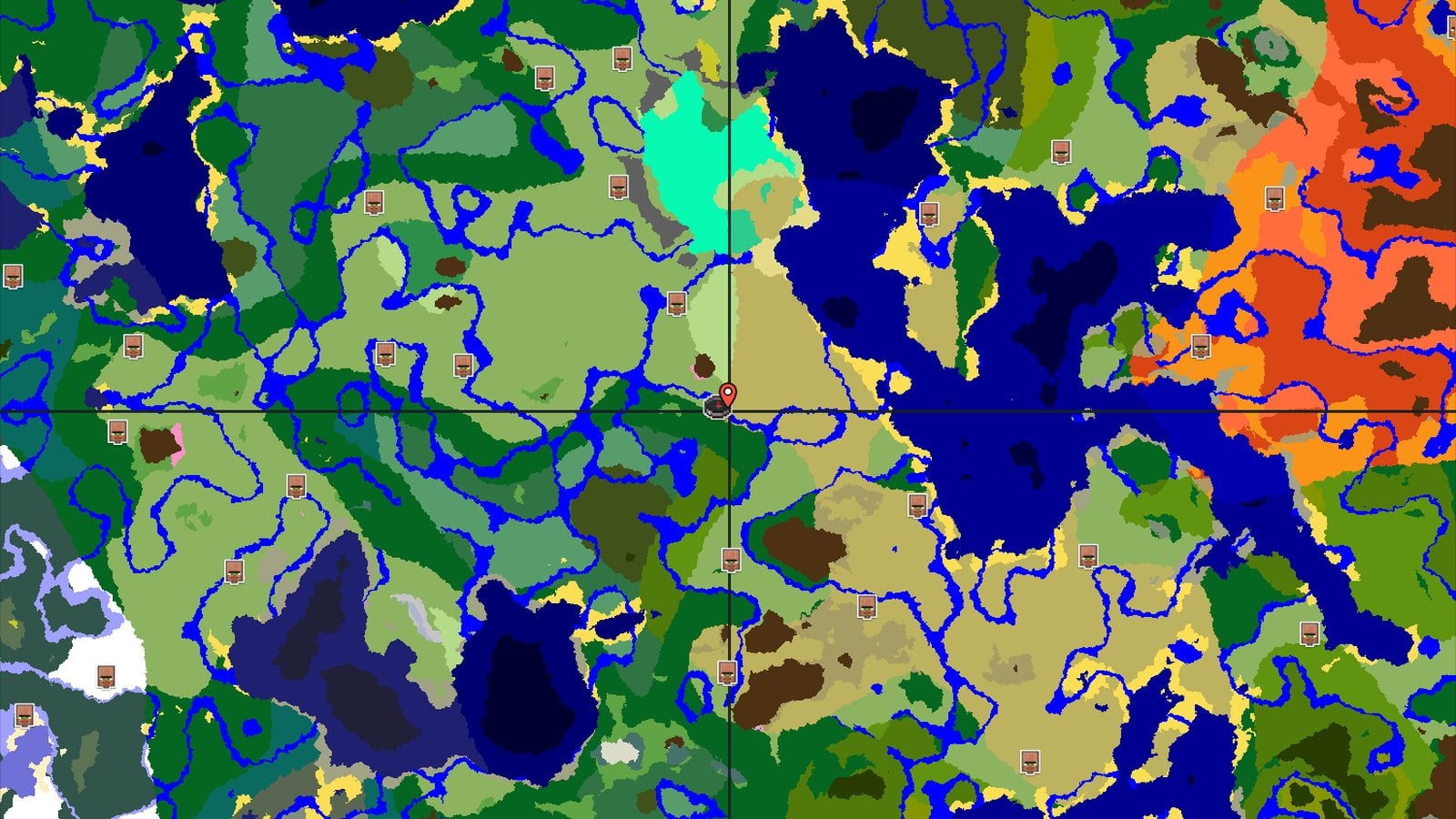 A Lush Plains Spawn with Nearby Mining and Gems — Minecraft seed preview