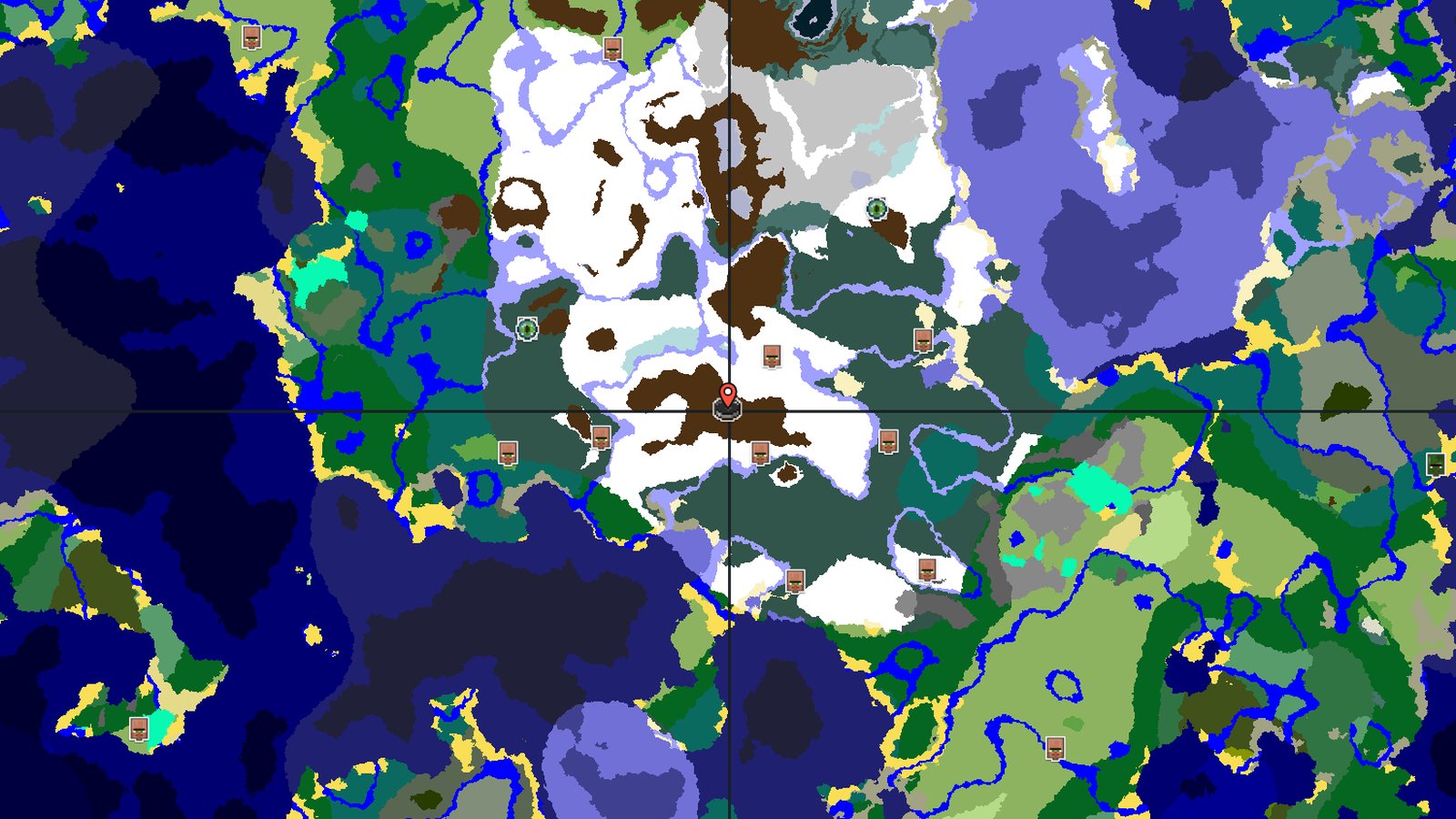 Snowy Plains Spawn Near Trial Chambers and Village — Minecraft seed preview