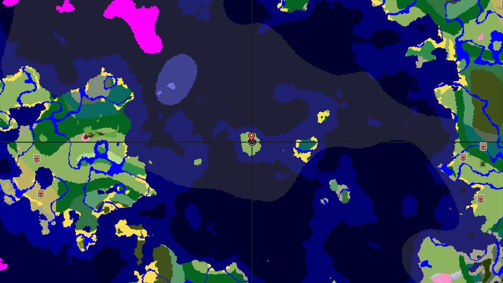 Island Spawn with Nearby Ocean Ruins and Trial Chambers — Minecraft seed preview