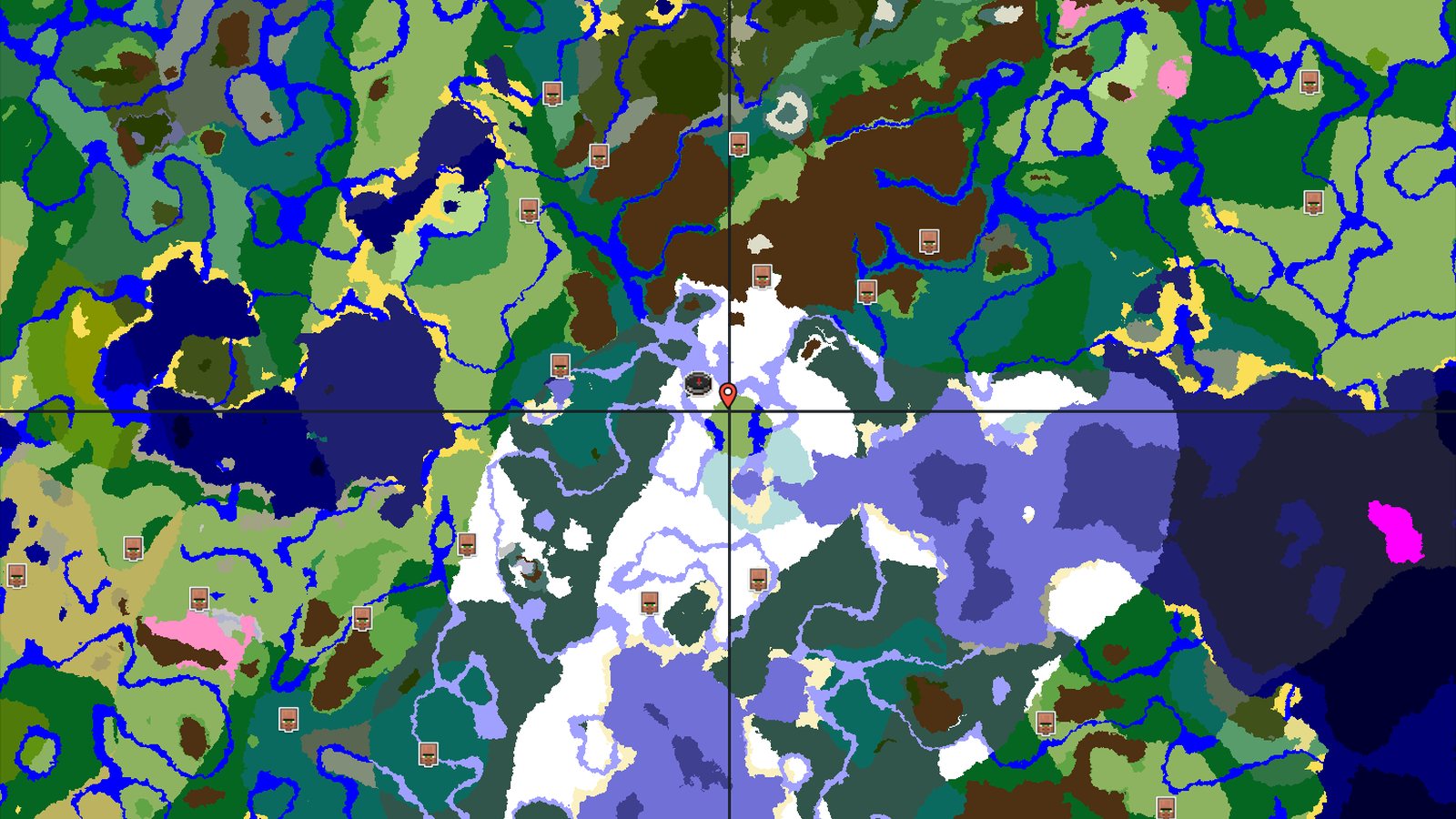 A Cold Start with Hidden Trials and Peaks — Minecraft seed preview