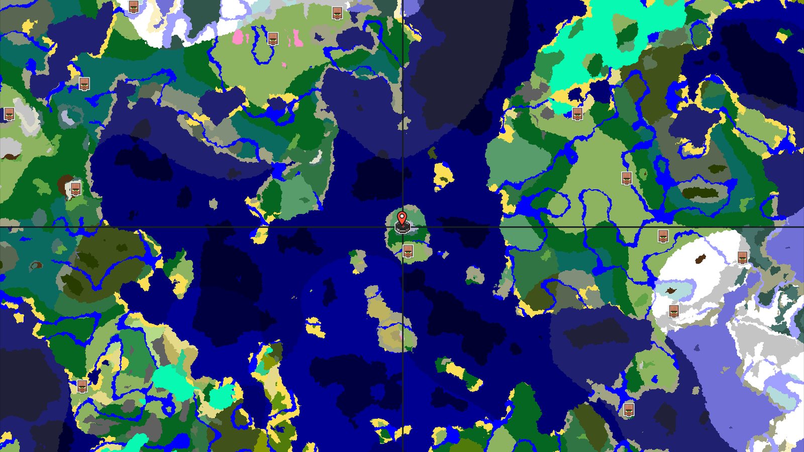 Frozen Peaks Start with Immediate Underground Access — Minecraft seed preview